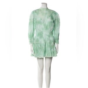 LoveShackFancy Green Mini Dress Large